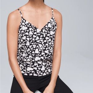 NWT White House Black Markey jersey knit button surplice cami